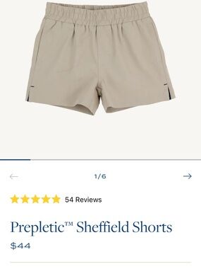 NWT Prepletic Sheffield Shorts in Light Khaki